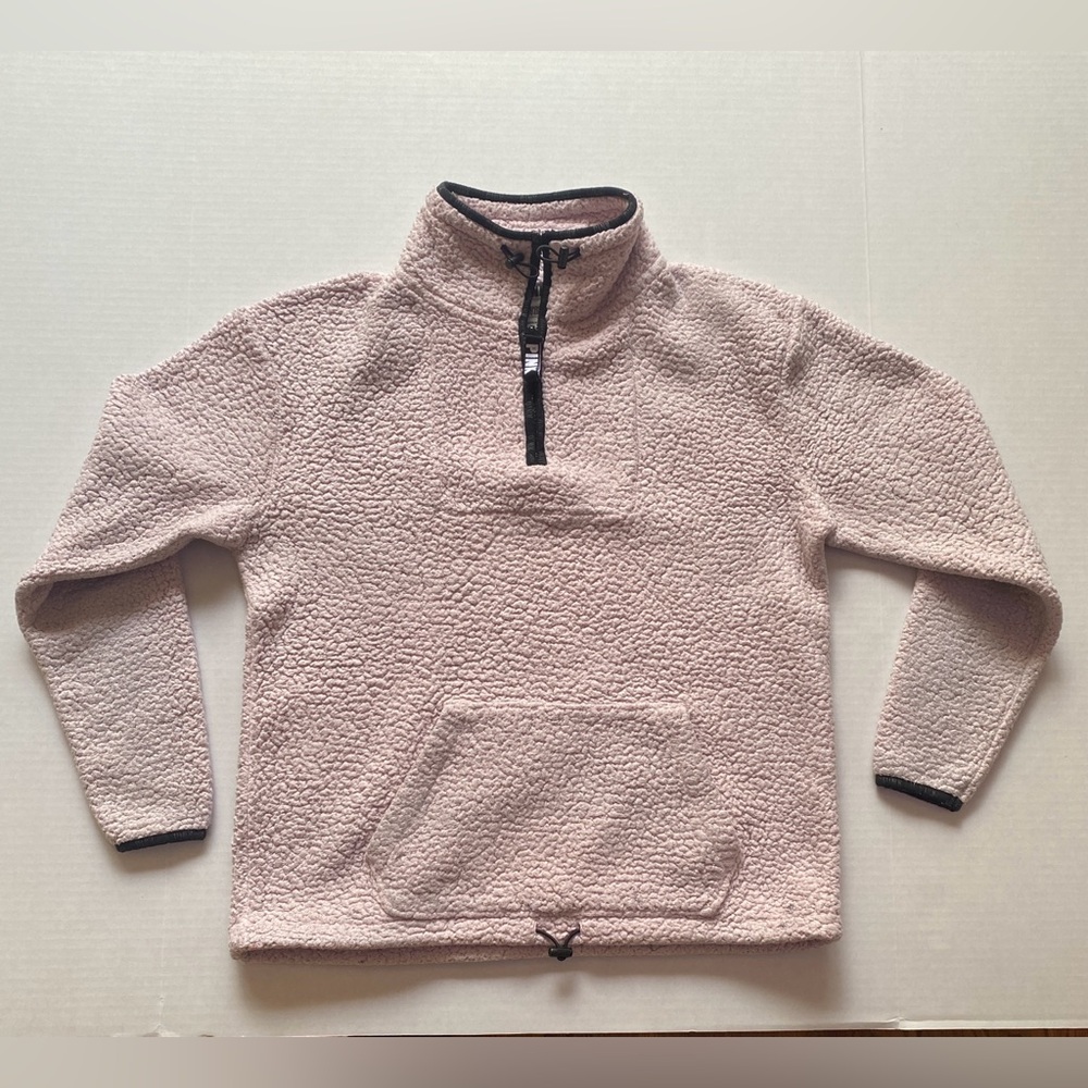 PINK Victoria’s XS Secret Boyfriend Quarter Zip Sherpa Jacket‎